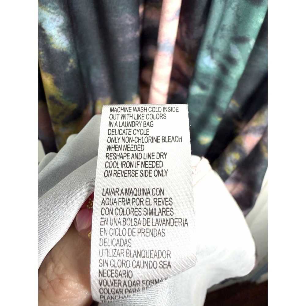 Democracy Boho Tie Dye Lightweight Belted Midi Dress Women's Size Medium NWT - Picture 8 of 9